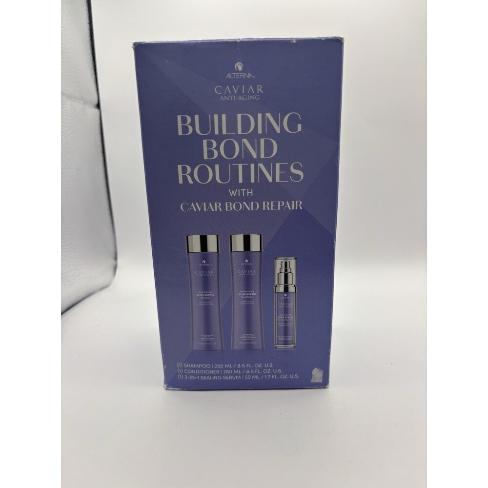 Alterna Caviar Anti-Aging Bond Repair Wash Treat Finish Kit